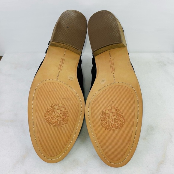 Vince Camuto Black Suede Prestetta Braided Ankle Bootie - Picture 6 of 11